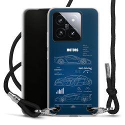 New Carry Case Transparent Stoff schwarz/silber