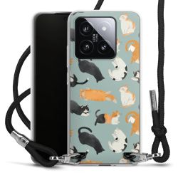 New Carry Case Transparent Stoff schwarz/silber