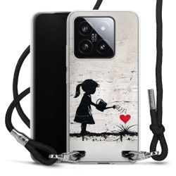 New Carry Case Transparent Stoff schwarz/silber