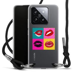 New Carry Case Transparent Stoff schwarz/silber