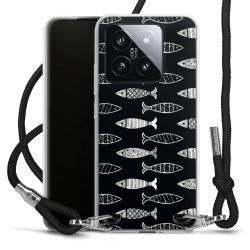 New Carry Case Transparent Stoff schwarz/silber