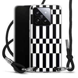 New Carry Case Transparent Stoff schwarz/silber