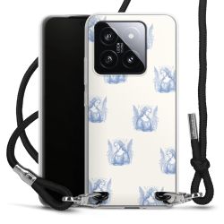 New Carry Case Transparent Stoff schwarz/silber