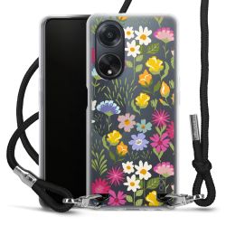 New Carry Case Transparent Stoff schwarz/silber