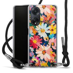 New Carry Case Transparent Stoff schwarz/silber