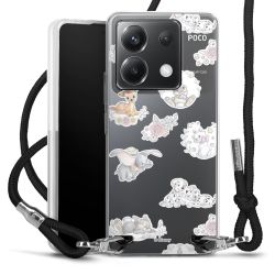 New Carry Case Transparent Stoff schwarz/silber