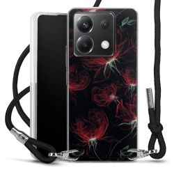 New Carry Case Transparent Stoff schwarz/silber