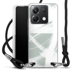 New Carry Case Transparent Stoff schwarz/silber