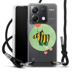 New Carry Case Transparent Stoff schwarz/silber