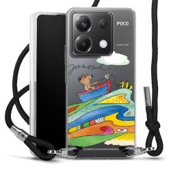 New Carry Case Transparent Stoff schwarz/silber