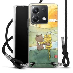 New Carry Case Transparent Stoff schwarz/silber