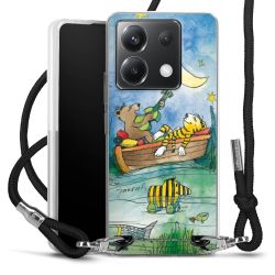 New Carry Case Transparent Stoff schwarz/silber