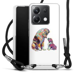 New Carry Case Transparent Stoff schwarz/silber