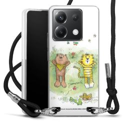 New Carry Case Transparent Stoff schwarz/silber