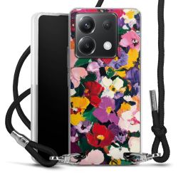 New Carry Case Transparent Stoff schwarz/silber