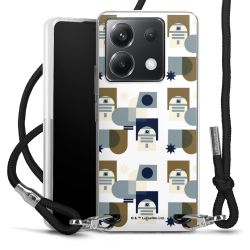 New Carry Case Transparent Stoff schwarz/silber