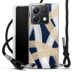 New Carry Case Transparent Stoff schwarz/silber