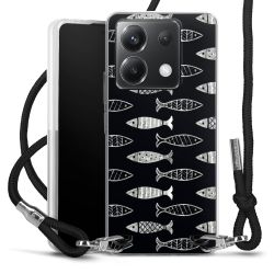 New Carry Case Transparent Stoff schwarz/silber