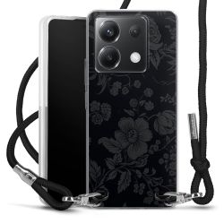 New Carry Case Transparent Stoff schwarz/silber