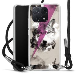 Carry Case Transparent Fabric black/silver