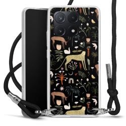 New Carry Case Transparent Stoff schwarz/silber