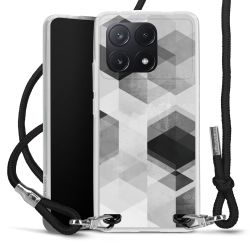 Carry Case Transparent Fabric black/silver