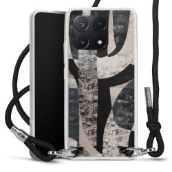 Carry Case Transparent Fabric black/silver