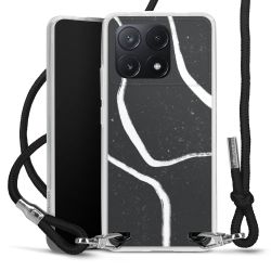 Carry Case Transparent Fabric black/silver