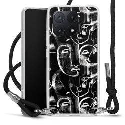 Carry Case Transparent Fabric black/silver