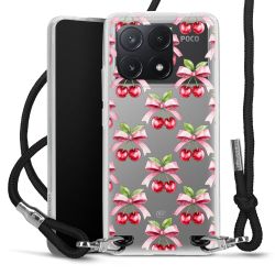 New Carry Case Transparent Stoff schwarz/silber