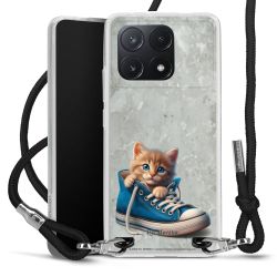 New Carry Case Transparent Stoff schwarz/silber