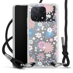 New Carry Case Transparent Stoff schwarz/silber