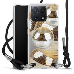 New Carry Case Transparent Stoff schwarz/silber