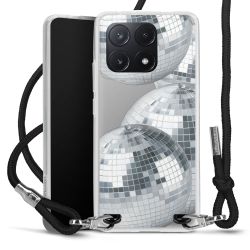 New Carry Case Transparent Stoff schwarz/silber