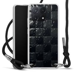 New Carry Case Transparent Stoff schwarz/silber