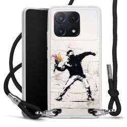 New Carry Case Transparent Stoff schwarz/silber