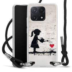 New Carry Case Transparent Stoff schwarz/silber