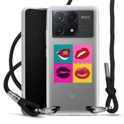 New Carry Case Transparent Stoff schwarz/silber