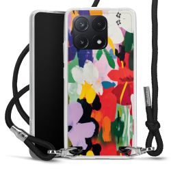 New Carry Case Transparent Stoff schwarz/silber