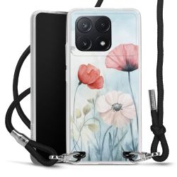 New Carry Case Transparent Stoff schwarz/silber