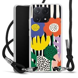 New Carry Case Transparent Stoff schwarz/silber