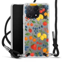 New Carry Case Transparent Stoff schwarz/silber