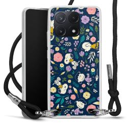 New Carry Case Transparent Stoff schwarz/silber