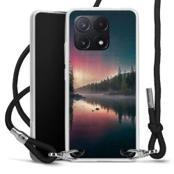 New Carry Case Transparent Stoff schwarz/silber