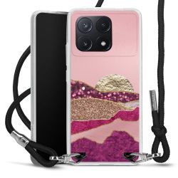 New Carry Case Transparent Stoff schwarz/silber