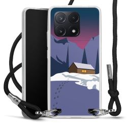 New Carry Case Transparent Stoff schwarz/silber