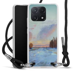 New Carry Case Transparent Stoff schwarz/silber