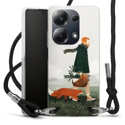 New Carry Case Transparent Stoff schwarz/silber