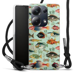 New Carry Case Transparent Stoff schwarz/silber