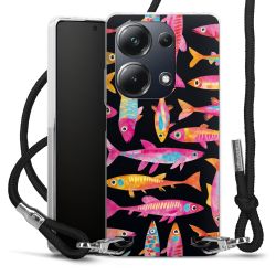 New Carry Case Transparent Stoff schwarz/silber